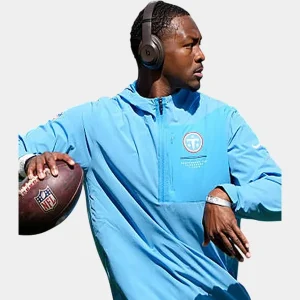 Preseason 2026 Tennessee Titans Sideline Quarter-Zip Pullover Jacket