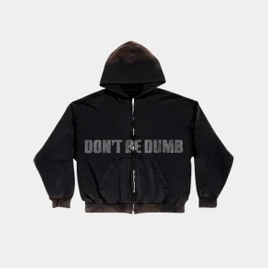 Rust Wash Dont Be Dumb Hoodie