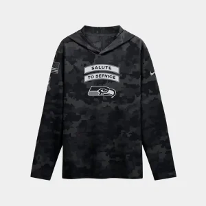 Seattle Seahawks 2026 Salute to Service Hooded Long Sleeve Shirt