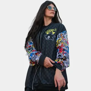 Sonic Sticker Bomb Bomber Jacket