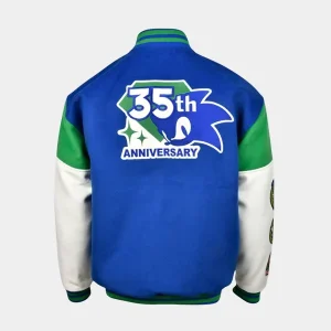 Sega-x-Sonic-the-Hedgehog-35th-Anniversary-wool-Blue-Varsity-Jacket.