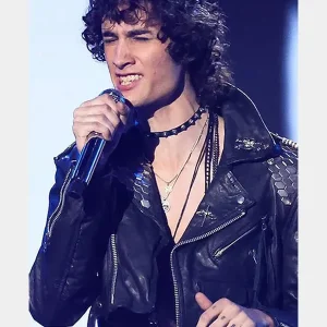 2026-VMAs-Sombr-Black-Leather-Zipper-Jacket.