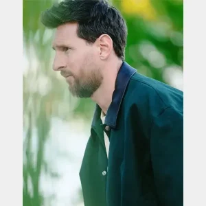 Argentinas-training-camp-Lionel-Messi-Green-Jacket.
