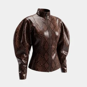 Brittany-Mahomes-Snake-Print-Jacket.