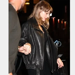 NYC-2026-YSL-Taylor-swift-Black-Leather-Jacket