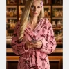 Ted Lasso S04 Keeley Jones Pink Bow Print Robe
