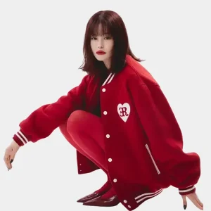 VERDY x ER Heart Red varsity Jacket